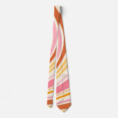 Farbenfrohe Retrovibes Krawatte (Rückseite)