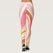 Farbenfrohe Retrovibes Leggings (Rückseite)