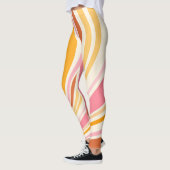 Farbenfrohe Retrovibes Leggings (Links)