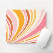 Farbenfrohe Retrovibes Mousepad (Mit Mouse)