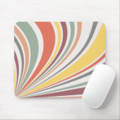 Farbenfrohe Retrovibes Mousepad (Mit Mouse)