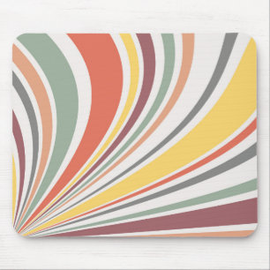 Farbenfrohe Retrovibes Mousepad
