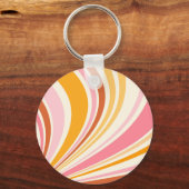 Farbenfrohe Retrovibes Schlüsselanhänger (Vorderseite)