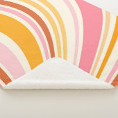 Farbenfrohe Retrovibes Sherpadecke (3/4)