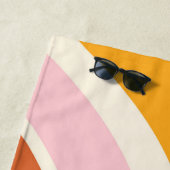Farbenfrohe Retrovibes Strandtuch (Beispiel)