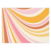 Farbenfrohe Retrovibes Tischdecke (Vorderseite (Horizontal))