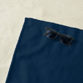 Farbenfrohe Retrowolken-Design Strandtuch (Beispiel)