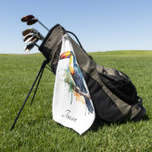 farbenfrohe Rettichsitze, individuell einstellbar Golfhandtuch (Gras)