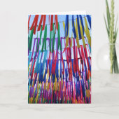 Farbenfrohe Ribbons Moderne Glückwunschkarte Karte (Vorderseite)