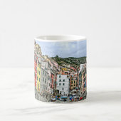 Farbenfrohe Riomaggiore, Italien - Tasse Kaffee/Te (Mittel)