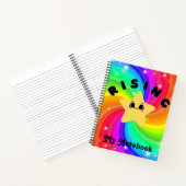 Farbenfrohe Rising Star Notebook Notizblock (Innenseite)