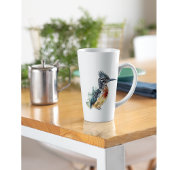 Farbenfrohe Roadrunner in Wasserfarbe Milchtasse