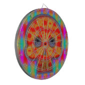 Farbenfrohe Robot Skull Painting Dartscheibe (Vorderseite Links)