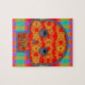 Farbenfrohe Robot Skull Painting Puzzle (Horizontal)