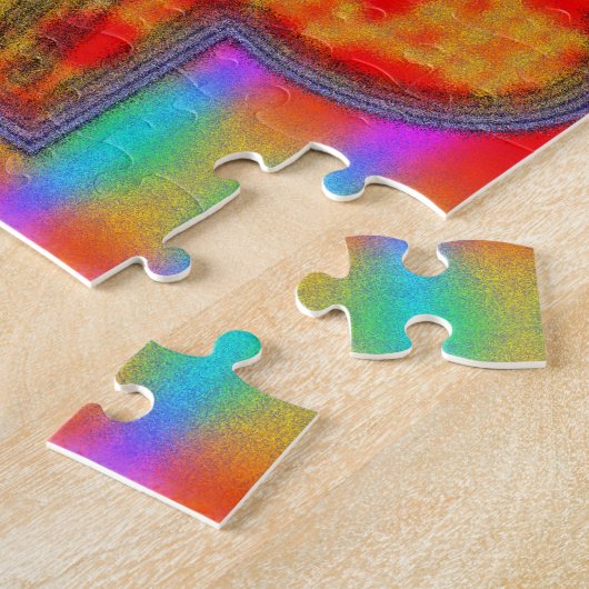 Farbenfrohe Robot Skull Painting Puzzle (Seite)