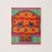 Farbenfrohe Robot Skull Painting Puzzle (Vertikal)