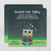 Farbenfrohe Roboterkarte Einladung (Vorne/Hinten)