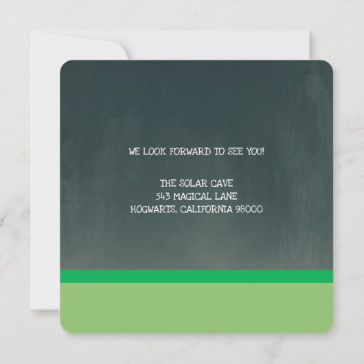 Farbenfrohe Roboterkarte Einladung (Rückseite)