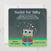 Farbenfrohe Roboterkarte Einladung (Vorderseite)