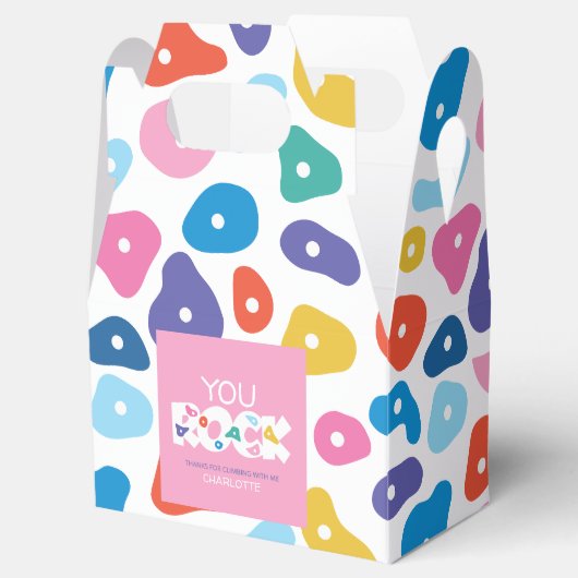 Farbenfrohe Rock Climbing Foot Holdings Geschenkschachtel (Geöffnet)