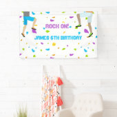 Farbenfrohe Rock Climbing Party Banner (Insitu)