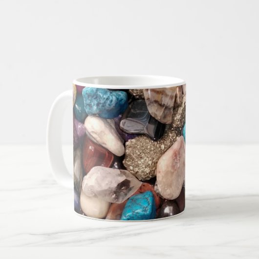 Farbenfrohe Rock Collection Kaffeetasse (Vorderseite Links)