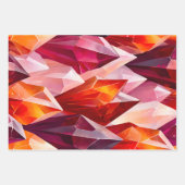 Farbenfrohe Rock Crystal Art Wrapping Paper Sheets Geschenkpapier Set (Vorderseite 3)