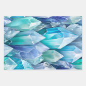 Farbenfrohe Rock Crystal Art Wrapping Paper Sheets Geschenkpapier Set (Vorderseite 3)