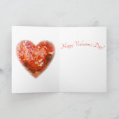 Farbenfrohe Romantische Herzen Valentine Grußkarte Karte (Innenseite)