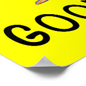 Farbenfrohe Rooster Guten Morgen! Poster (Ecke)