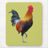 Farbenfrohe Rooster-Mousepad Mousepad (Vorne)