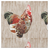 Farbenfrohe Rooster The Extrovert, Stoff (Nahaufnahme)