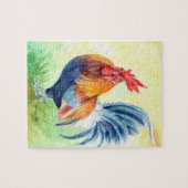 Farbenfrohe Rooster von Kauai Puzzle (Horizontal)