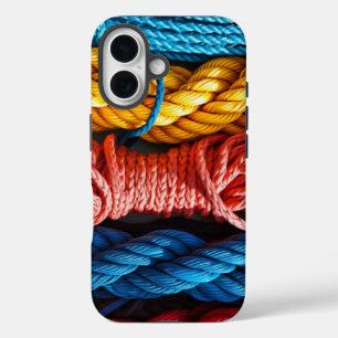 Farbenfrohe Rope iPhone/iPad Gehäuse iPhone 16 Hülle