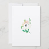 Farbenfrohe Rosa Aquarellfarben Bläserner Frühling Save The Date (Rückseite)