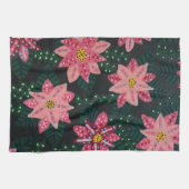 Farbenfrohe rosa BlütenBouquet Geschirrtuch (Horizontal)