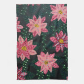 Farbenfrohe rosa BlütenBouquet Geschirrtuch (Vertikal)