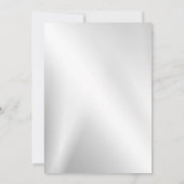 Farbenfrohe rosa Blütenbraun Goldener Rahmen Elega Einladung (Rückseite)