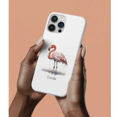 Farbenfrohe rosa Flamingo im Pointillismus-Stil Case-Mate iPhone Hülle
