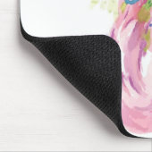 Farbenfrohe rosa Flamingo Mousepad (Ecke)