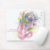 Farbenfrohe rosa Flamingo Mousepad (Mit Mouse)