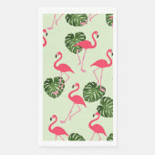 Farbenfrohe rosa Flamingo Muster Serviette (Vorderseite)