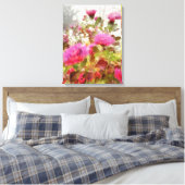 Farbenfrohe rosa Herbstmütter Leinwanddruck (Insitu (Schlafzimmer))