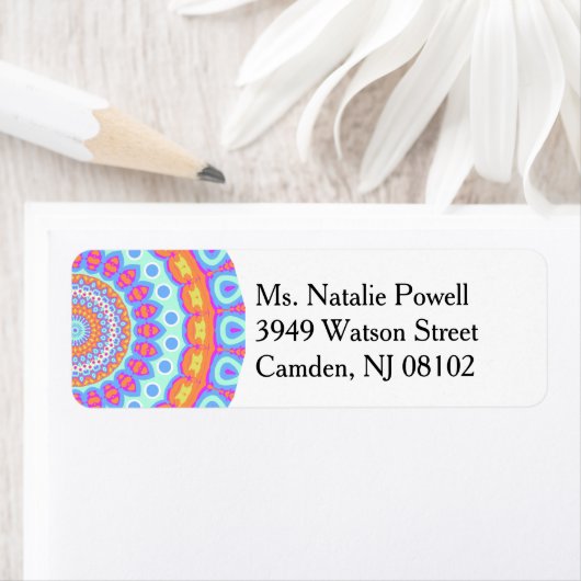 Farbenfrohe rosa Mandala-Gestaltung (Insitu)