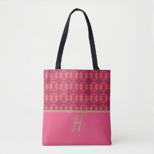 Farbenfrohe rosa Muster Tasche