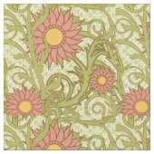 Farbenfrohe rosa Sonnenblumen Blumenbilder Stoff (Nahaufnahme)