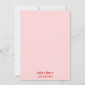 Farbenfrohe Rosa Talkshow Dreißig Gezeichnet 30. G Einladung (Rückseite)