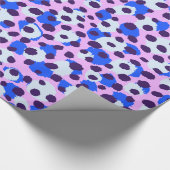 Farbenfrohe rosa Zahenblüte drucken Monogramm Geschenkpapier (Ecke)