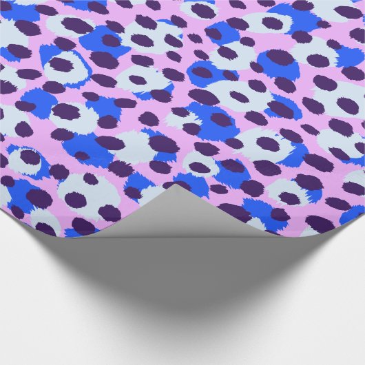 Farbenfrohe rosa Zahenblüte drucken Monogramm Geschenkpapier (Ecke)