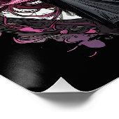 Farbenfrohe rosa Zucker Möwe Nr. p5 Glossy Poster (Ecke)